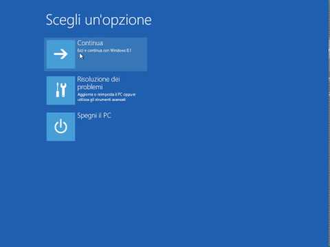 avvio avanzato in windows 8 1