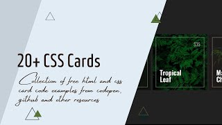20+ CSS Cards