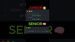 Junior vs Senior Python – The Smarter Way to Code 🧠🔥 #shortvideo #funnytechshorts #viralvideo #viral