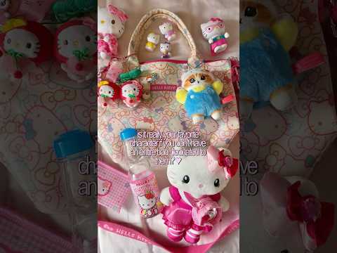 ᵔદᵔ♡ i love theming my bags around characters! #sanrio #trinket #keychain #hellokitty #bag #purse