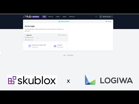 See how ShipFlow 3PL optimizes order fulfillment using Skublox Put to Light together with Logiwa WMS