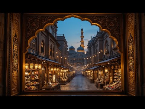 Gold Framed Vintage Window | A Magical Ramadan View of Khan El-Khalili