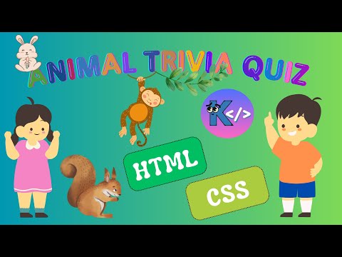Beginner-friendly Animal Trivia Quiz using HTML and CSS