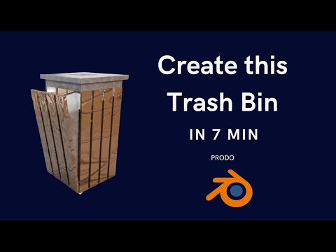 This is how I've made a trash bin in blender| Prodo