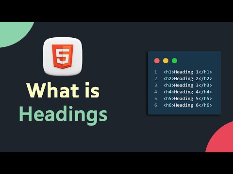 HTML Heading Tags | HTML Tutorial | Web Development #html