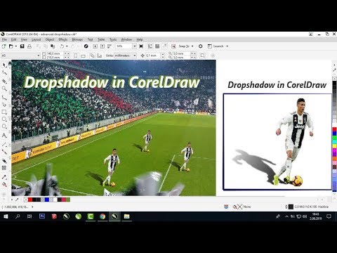Advanced Dropshadow in CorelDraw (Use B-splin and Powerclip Tool)