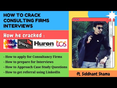 How to crack Consulting Firms Interviews | How he cracked KPMG, PWC, Huron Consulting, TCS, Navy