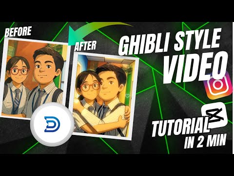GHIBLI STYLE VIDEO 😱 || In just 2 min.....   #ghibli #ghiblivideo