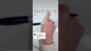 Solving equations with x’s on both sides