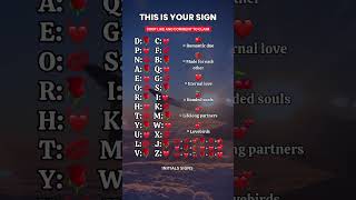 FIND YOUR AND THEIR INITIALS 💘 #initials #crush #soulmate #love