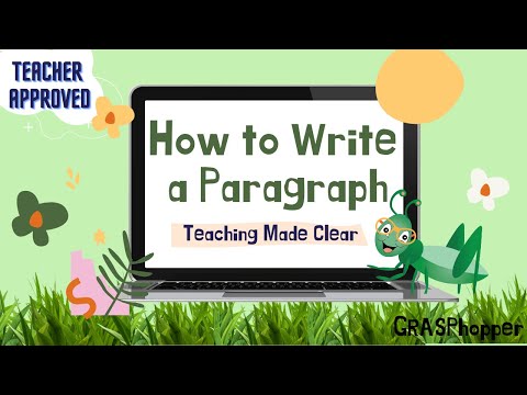 How to Write a Paragraph for Kids: Teaching Lesson in English