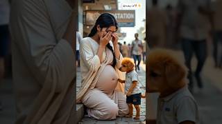 poor doggy huky emotional 😭 story.huky helps pregnant women #baby #storytime