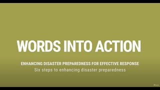 Words into Action: 6 Key Steps to Enhancing Disaster Preparedness