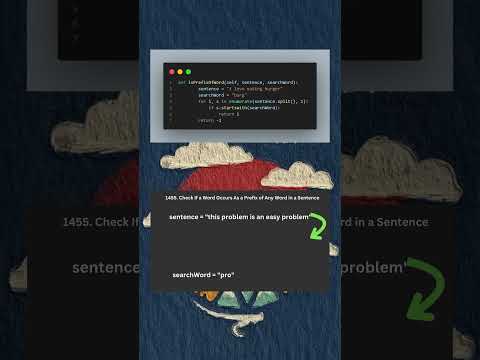 Prefix Puzzle Solved! 💻✨ | LeetCode 1455 Made Easy 📚