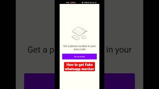 How to get fake whatsapp number #fakewhatsapp2022 #whatsapp #2ndline #shorts