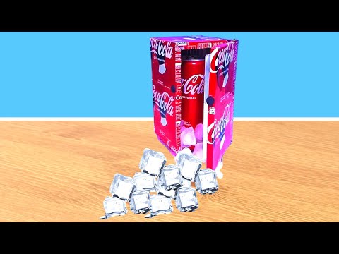 incrible DIY Mini Refrigerator using soda cans at hom e | DIY