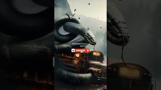 AI Nature Exploration l Travel Discovered l Python vs Bus #shorts #python #bus #short #amazing #wow