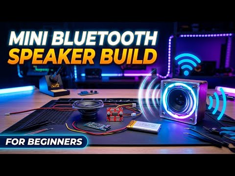 Mini blutooth speaker build for beginners 