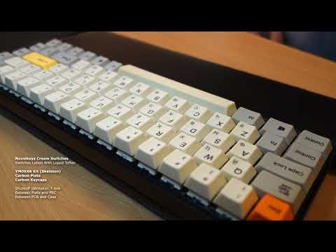 NovelKeys Cream Switches Typing (Low Profile Case + Carbon Plate)