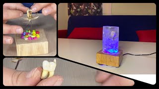 {#DIY} How to save tooth in epoxy rerin / repair the fail error فكرة الاحتفاظ على سن🦷 في الابوكسي