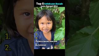 Top 5 Kelakuan Bocah 🤣 Lucu Banget Bjirr #lucu #ngakak