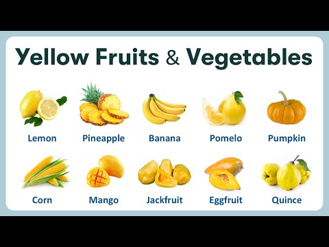 Yellow Fruits and Vegetables in English | List of Yellow Fruits with Pronunciations and Pictures