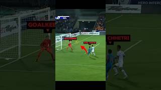 Comeback 👿💀! India scored goal by Sunil Chhetri👏#shorts #football #sunil