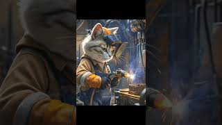Hardworking Cat 🐈#youtubeshorts #ShortsFeed#ViralShorts #  #SmartCats#CatContent #catshorts