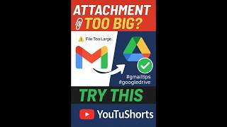Gmail Attachment Too Big? Try This! #gmailtips #googledrive
