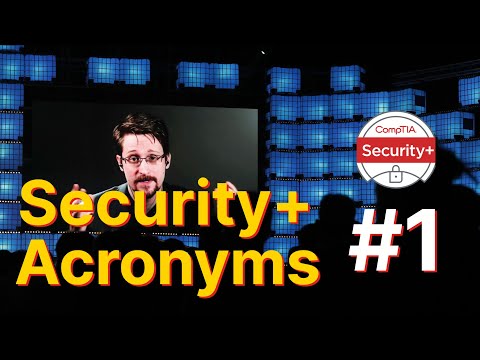 Comptia Security+ Acronym List part 1