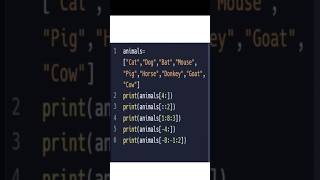 slicing example#code #india #coding #python #real #indian #viral #viralshorts #video #code#fastcoder