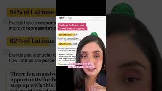 Representation MATTERS #firstgen #latinas #contentcreator #latina