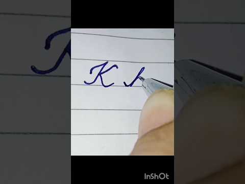 alphabet K k in capital and small letter✍️✍️#handwriting#calligraphy#cursive#shorts