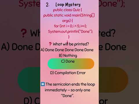 "Quick Java test- Are you a Pro?🔥 #java #coding #education #javachallengers