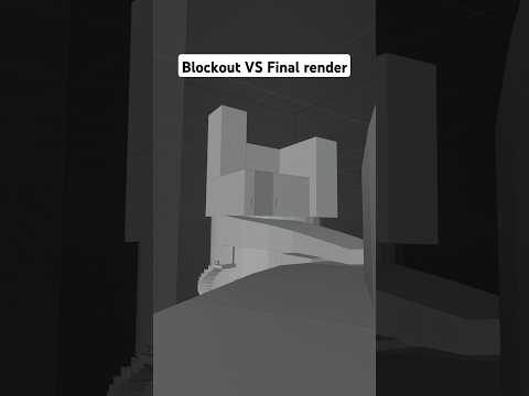 Blockout VS Final#blender3d #blender #3d #3dart #blendercommunity #blenderart #3dartist #3dartwork