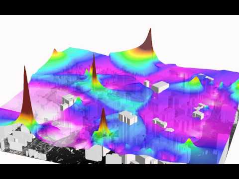 Tools.Valarm.net Air Quality VOC Sensor Data at USC w Esri CityEngine & ArcScene - Industrial IoT