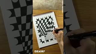 3D drawing tutorial ✍😮 #shorts #3dart #viralvideos #tutorialinhindi #amazingart