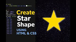 Create a Star Shape Using HTML & CSS ⭐ | Pure CSS Clip-Path Tutorial