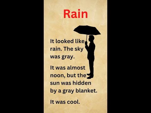 Rain | Short Story in English | #shorts | Improve English