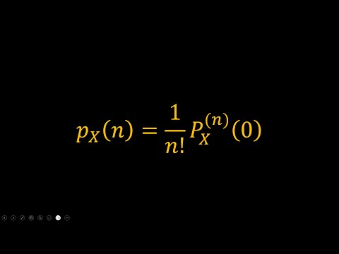 Applications of Probability Generating Functions Part 2 (Computing Probabilities of a Distribution)