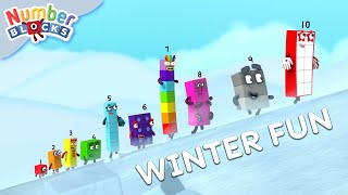 Winter Fun Counting Adventure ⛄ | Learn to Count for Kids | Numberblocks