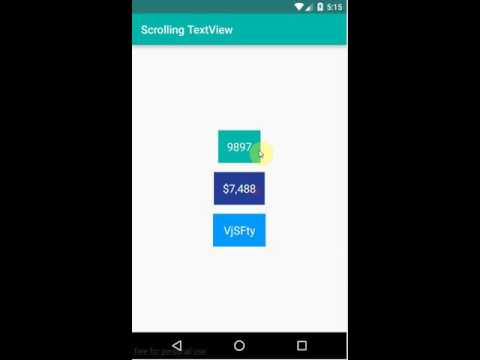 Scrolling TextView in Android