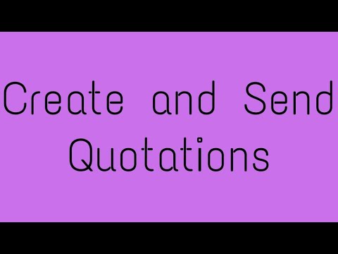 How to create and send quotations in Odoo