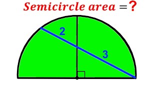 Can you find the Semicircle area? | (TRIANGLE) | #math #maths | #geometry