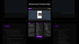 🕒 Minimal Scroll Timeline Slider #html5 #css3 #webdesign