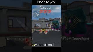 Noob to pro in 3days #noob #freefire #shorts