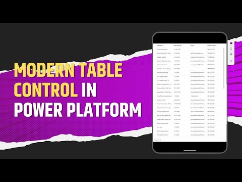 Modern Table Control in PowerApps