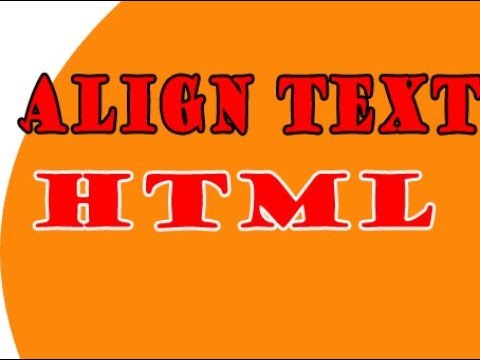 Text Alignment || Html || Text Alignment Tutorial