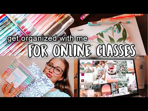 GET ORGANIZED WITH ME FOR COLLEGE | GoogleCalendar, setting up my planner, Pinterest desktop collage