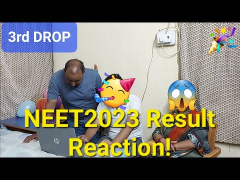 FAMILY REACTION ON MY NEET 2023 Result ❤️ | ( 3RD DROP) | #neet #neet2023 #neetresults #family